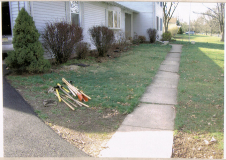 Prior too Block and Sidewalk Work