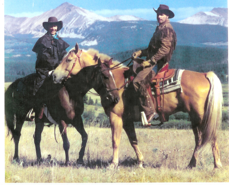 Wife and I on our horses/1995