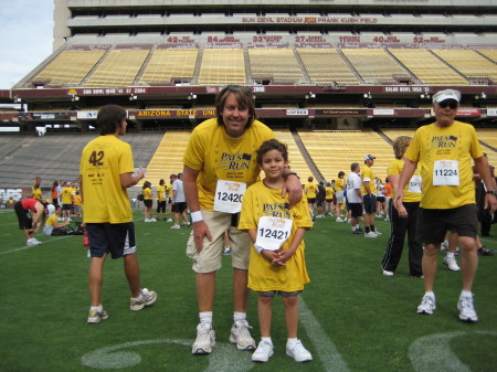 Pat's Run with my son Nicholas.