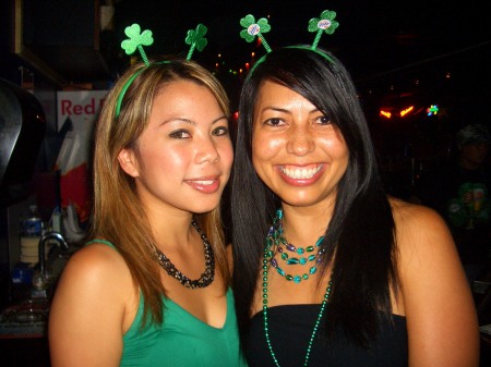 My niece, Laura and me on St. Patrick's Day, 2007