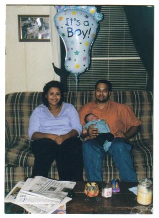 me and aboria at my baby shower october 2002