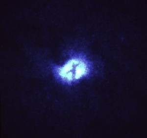 This Cross is visable from the Hubble Telescope in the Whirlpool Nebula