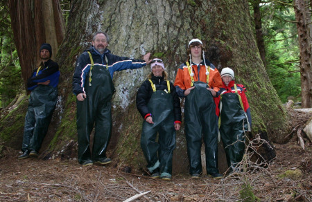 With our guide and my sister Jane - and nephews Graeme and Garret