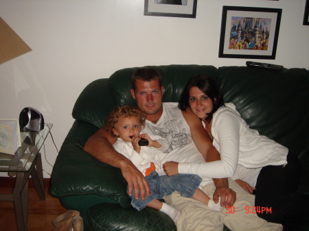 My oldest with hubby and daughter