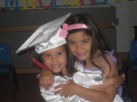 Briana & Julia at Bri's pre-school graduation