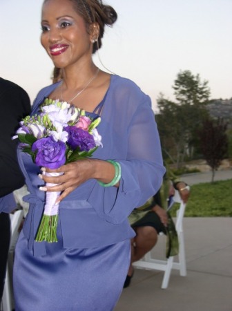 I'M REALLY STARTING TO LOOK LIKE MY MOM..OUCH! MY FEET HURT, JUST KEEP SMILING..FOR MY NIECE'S SAN DEIGO WEDDING.OCTOBER 2005!!