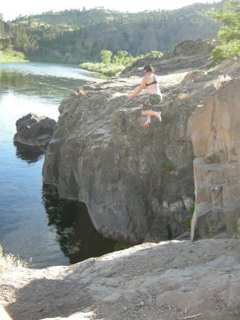 Jamie cliff jumping