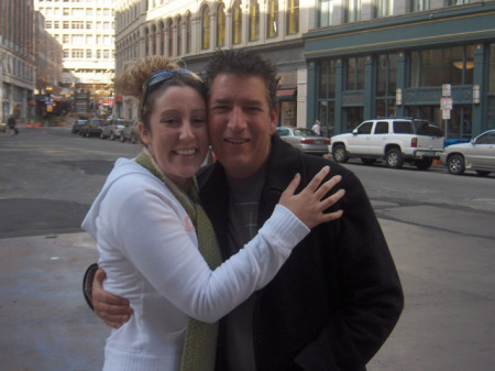 Lindsey and I in Government Center, Boston