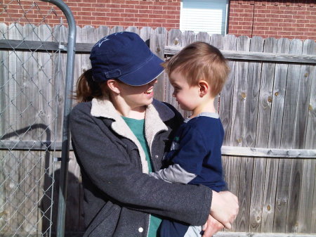 My daughter and grandson March 2010