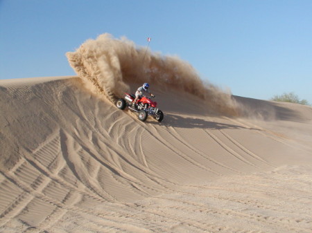 Playing at Dumont Dunes