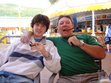 with my son Jonathan, aged 17