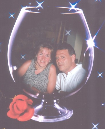 Me & Vinny on our Honeymoon 1999.