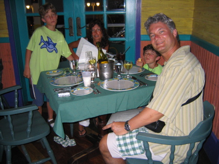 Dinner on vacation, 2005
