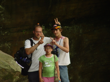 Me and the kids at Carter Caves