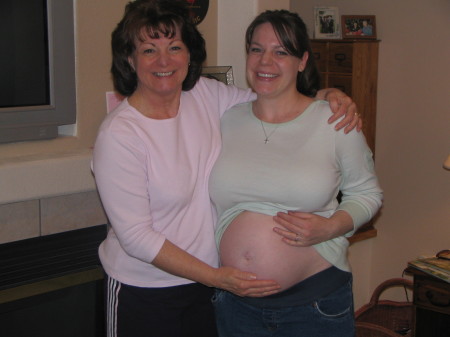 My beautiful, pregnant daughter Kory, & me.