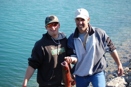 Mike and Nick opening day at blue lake!!!!