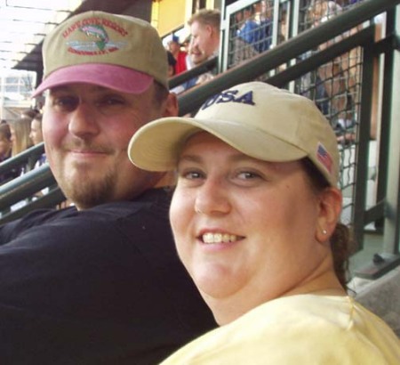 Jim and Cynthia at a Mariner's game