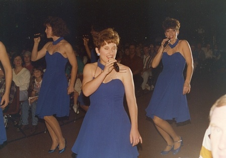 Me, Libby, and Steph Singing "Stay" on Tops In Blue '94