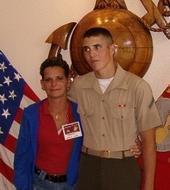 Marine Corps graduation in 2004