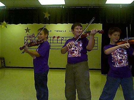 Robert (middle) Thomas (right) and friend Avery (left)