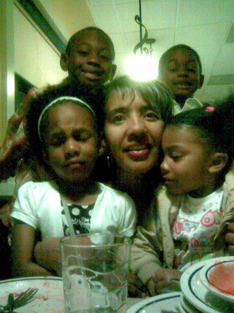 Me & 4 of my 5 Grandchildren