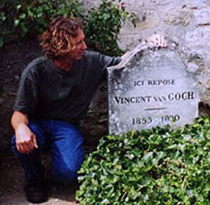 At Vincent van Gogh's grave 1996