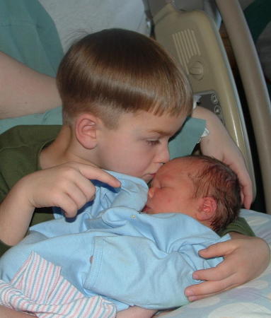 Ethan and his new baby brother Caleb!