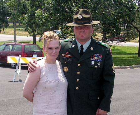 me and the hubby at a graduation ceremony