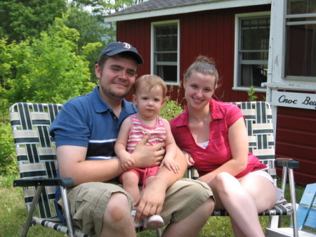 My son Tom, his daughter Ali and fiance Amy