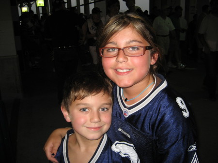 Dillon and Allyson at the Cowboys Game :)