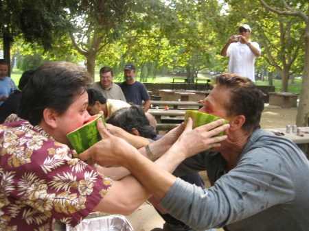 Watermellon eating contest