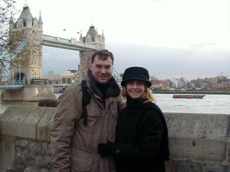 My Husband, John, and I in London