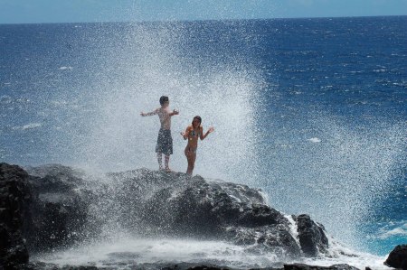 Maui blow hole