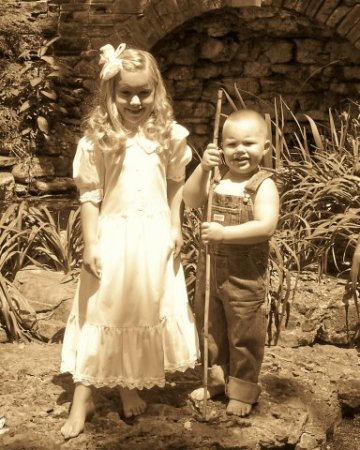 Two of the 5 grandchildren