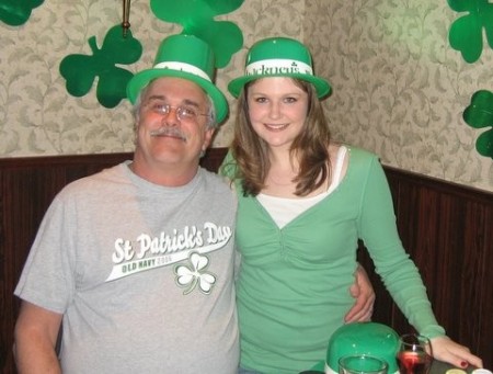 Dad and me St. Patrick's Day 2007- lunch