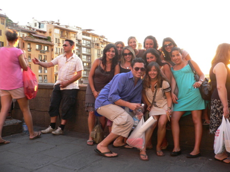 Friends and I at The Ponte Vecchio, Florence, Italy
