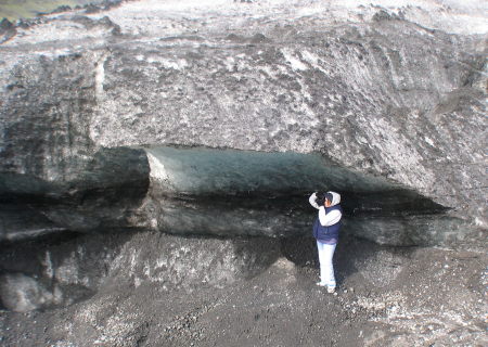 Photoshoot in Iceland, the Edge of a Glacier 2006