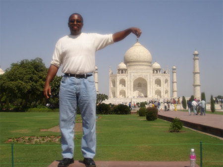 Michael at the Taj Mahal