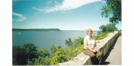 Marcia at Lake Pepin in Wisconsin 2002