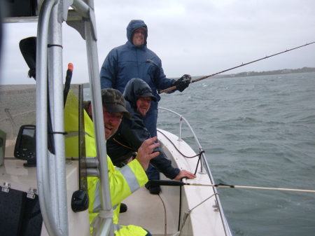 striper fishing, moriches bay 10/05