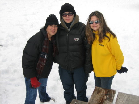 Playing in the snow in San Diego