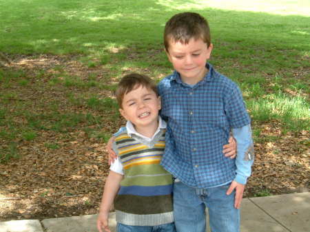 Grandsons Bobby and Jake.