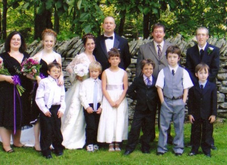 cropped wedding photo