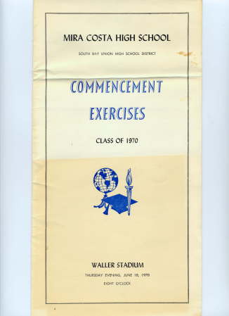 1970 Graduation Program - page 1