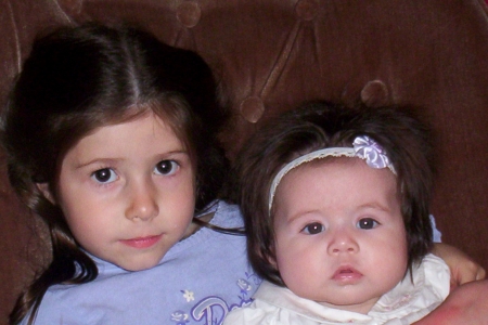 My God daughter Sabrina and my daughter Amber