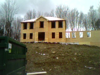 our new house being built.