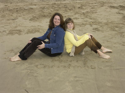 Lisa & Payton at Beach