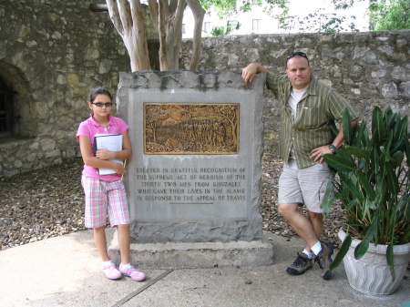 Harper and I at the Alamo
