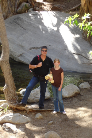 Dad with his daughter in Palm Springs, 2008