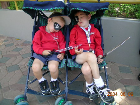 Exhausted at Disneyland.